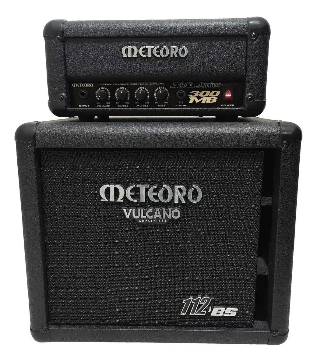Kit Meteoro Baixo Cabeçote Space Jr 300mb + Caixa 112bs 1x12