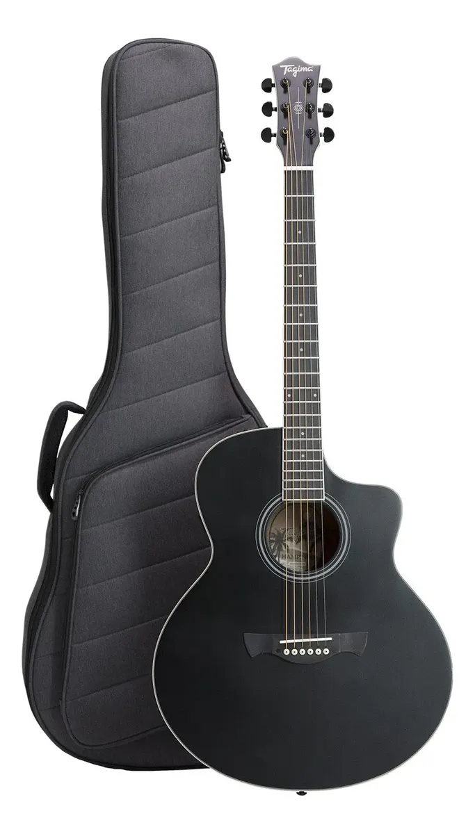 Violão Tagima Jumbo Cutaway Hampton Gig Bag ( C/ Efeito )