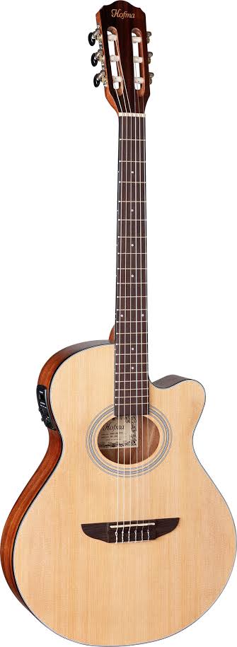 Violão Hofma Elétrico Flat Hmn298 Stnt Nylon