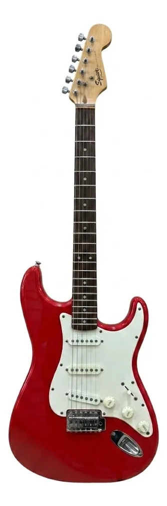 Guitarra Squier Fender Stratocaster Vermelha Usada