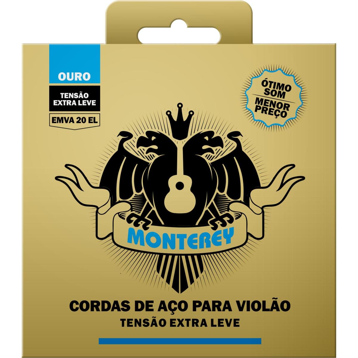 Encordoamento Monterey p/ Violão Aço 010