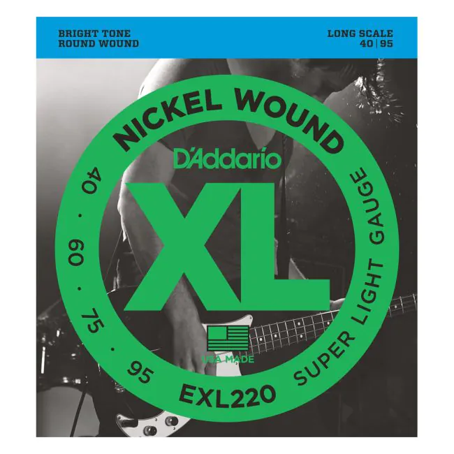 Encordoamento D'Addario p/ Contrabaixo 4 Cordas - EXL220