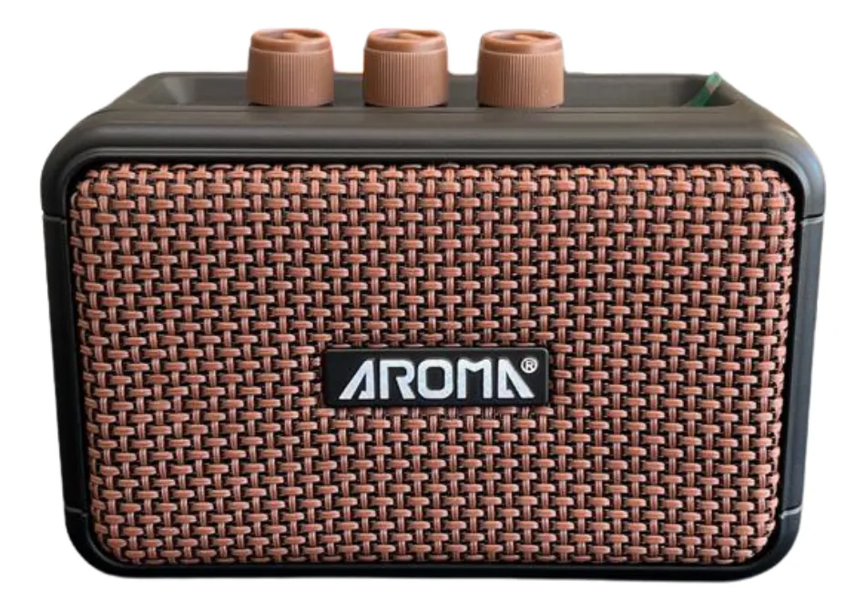 Mini Amplificador De Guitarra Aroma Ag-04 5w Recarregável