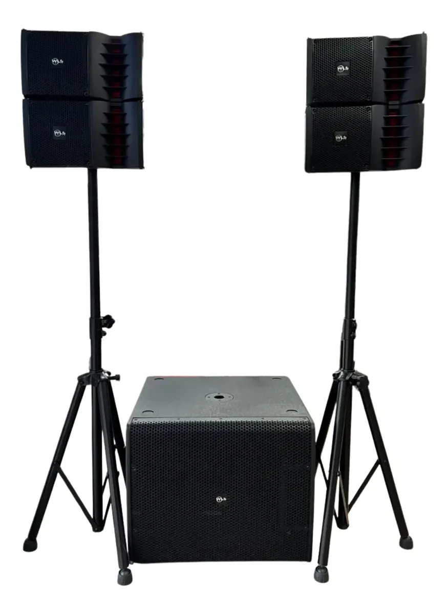 Kit De Som Wls Profissional Line Array Ativo Ls 18.4