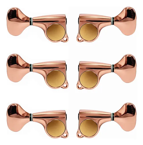 Tarraxa P/ Violão Aço Luxo Semi Blindada Rose Gold