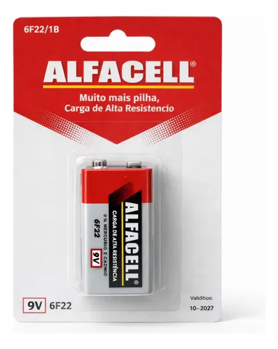 Bateria 9v Alfacell