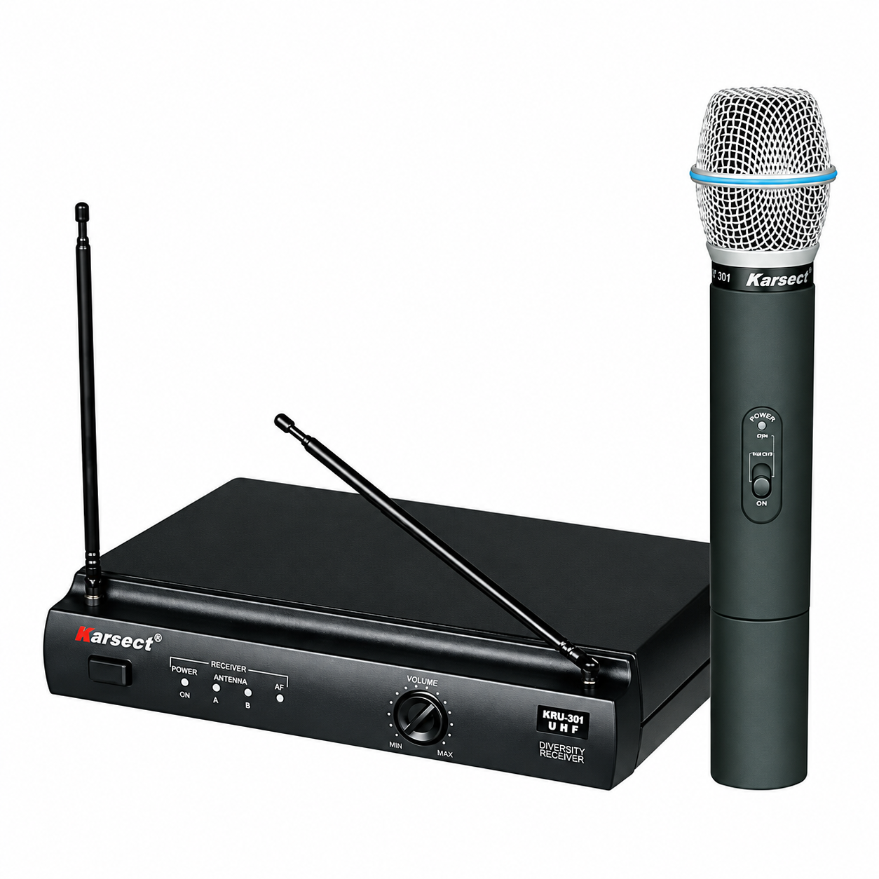Microfone Karsect KRU-301 UHF S/Fio